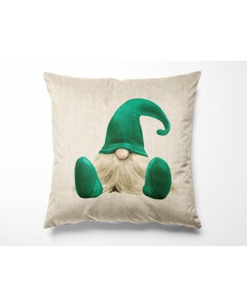 Linen Look Panama Panels, Christmas Gonk, Green