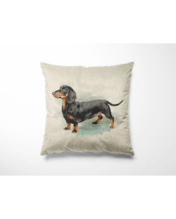 Linen Look Panama Panels, Dachsund