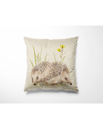 Linen Look Panama Panels, Hedgehogs