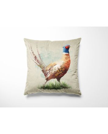 Linen Look Panama Panels, Pheasant