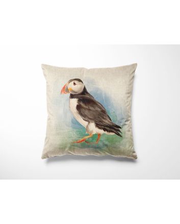 Linen Look Panama Panels, Puffin