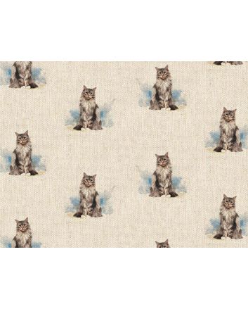 Linen Look Printed Panama, Cat