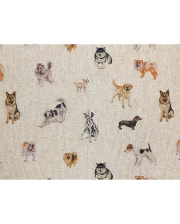 Linen Look Printed Panama, Show Dogs