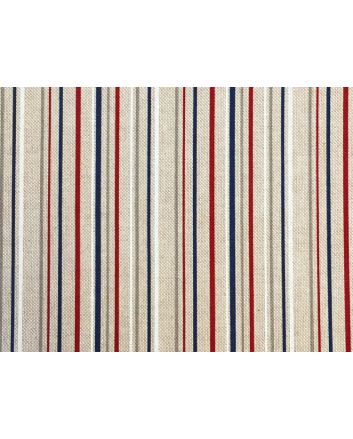 Linen Look Printed Panama, Stripe, Nautical