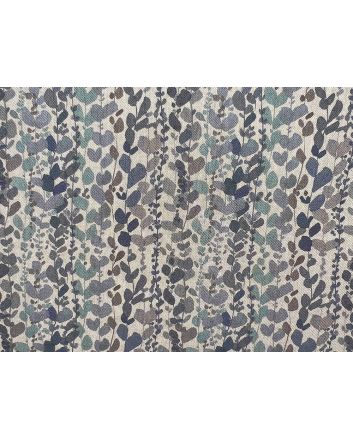 Linen Look Printed Panama, Wisteria, Azure