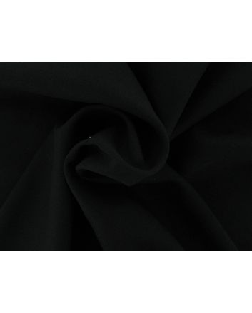 Lorelle Polyester Twill Gaberdine, Black