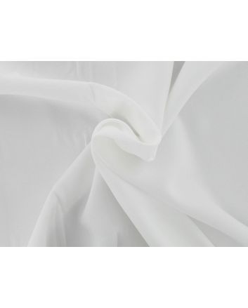 Lorelle Polyester Twill Gaberdine, White