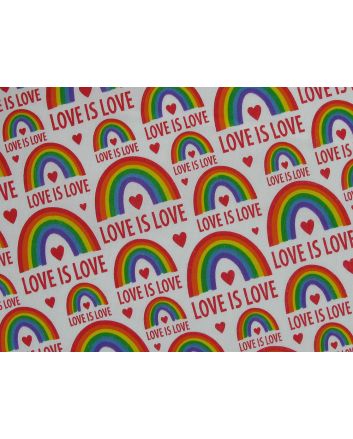 Love Is Love Polycotton Print