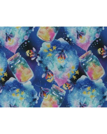 Magic Fireflies Cotton Print