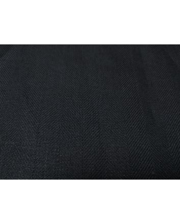Mallow Herringbone Irish Linen, Navy