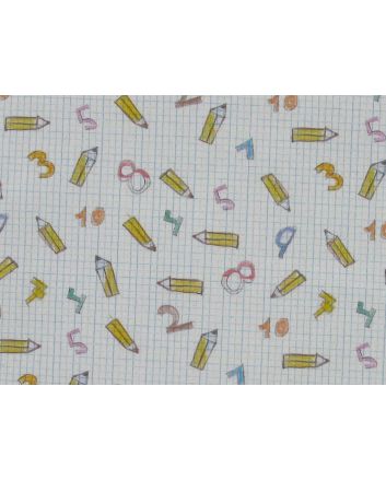 Maths Notebook Cotton Print