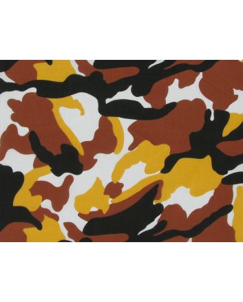 Maxi Camoflauge Polycotton Print, Sahara