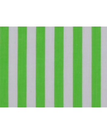 Medium 1cm Stripe Polycotton Print, Green