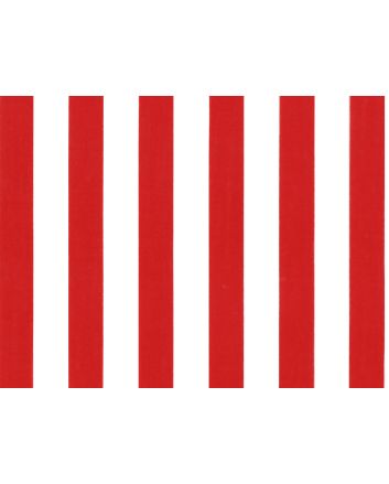 Medium 1cm Stripe Polycotton Print, Red