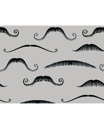 Mens Grooming Cotton Print, Moustaches