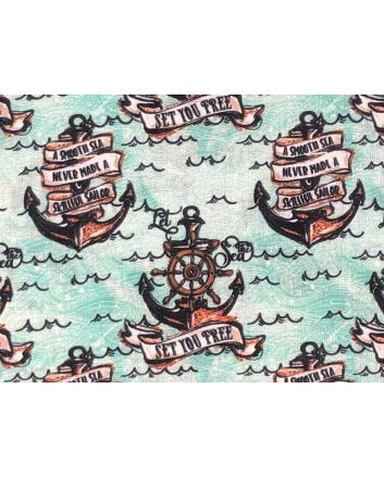 Merboys Cotton Print, Mini Adventure, Seascape
