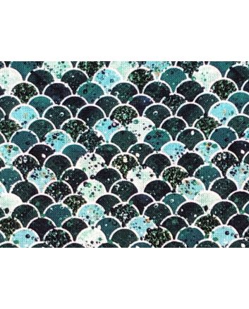 Merboys Cotton Print, Sea Monster Scales