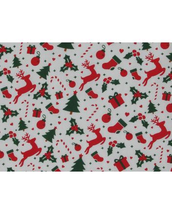 Merry Holidays Polycotton Print