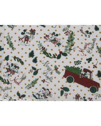 Mickey And Minnie Christmas Wishes Digital Cotton