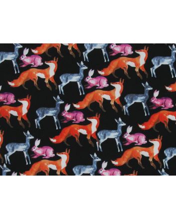 Midnight Forest Polyester Print