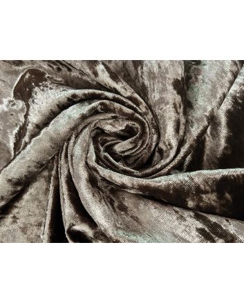 Milano Glitz Heavy Crushed Velvet, Chocolate