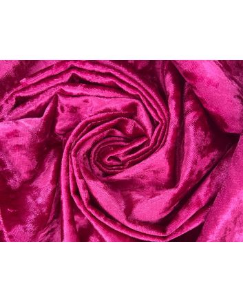 Milano Glitz Heavy Crushed Velvet, Fuchsia