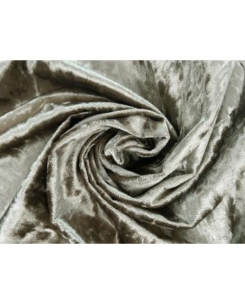 Milano Glitz Heavy Crushed Velvet, Truffle