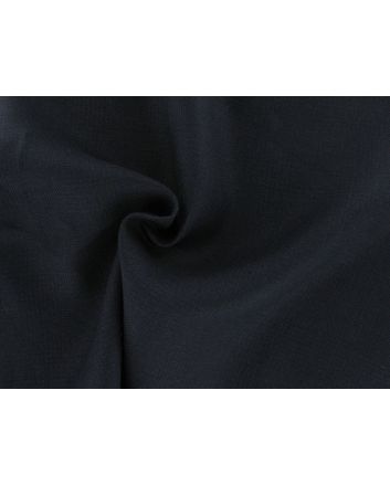 Milestone Faint Check Twill Soft Touch Irish Linen, Navy