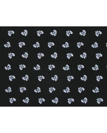Mini Bows Polycotton Print, Black