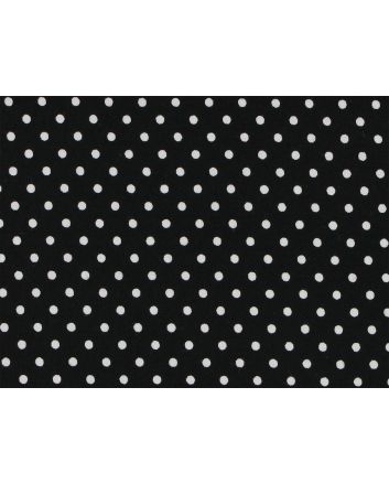 Mini Dots Cotton Poplin Print, Black