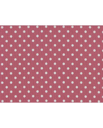 Mini Dots Cotton Poplin Print, Dusky Pink