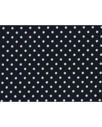 Mini Dots Cotton Poplin Print, Navy