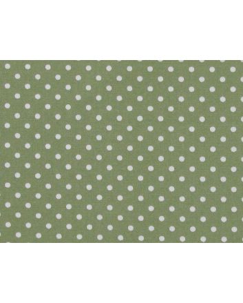 Mini Dots Cotton Poplin Print, Sage