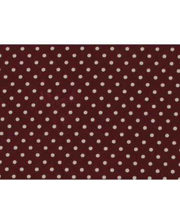 Mini Dots Cotton Poplin Print, Wine