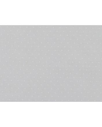 Mini Dots Polycotton Print, White
