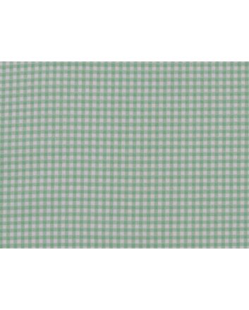 Mini Gingham Cotton Poplin Print, Mint