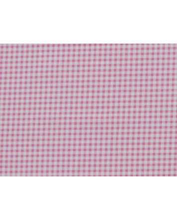 Mini Gingham Cotton Poplin Print, Pink