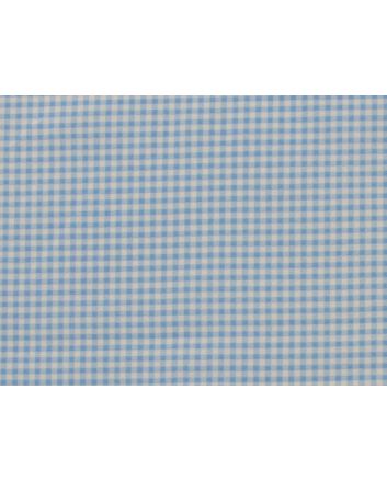Mini Gingham Cotton Poplin Print, Sky