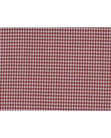 Mini Gingham Woven Heavy Cotton Blend, Red