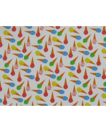 Mini Ice Creams Cotton Print