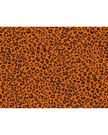 Mini Leopard Spots Cotton Poplin Print, Gold