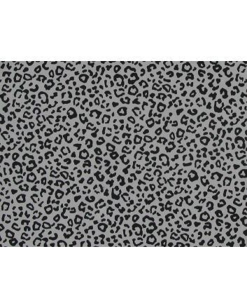 Mini Leopard Spots Cotton Poplin Print, Grey
