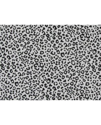Mini Leopard Spots Cotton Poplin Print, White