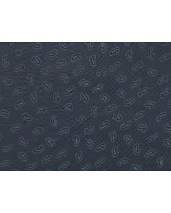 Mini Paisley Polyviscose, Navy