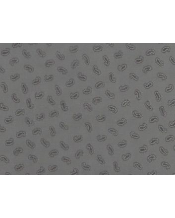 Mini Paisley Polyviscose, Taupe Grey