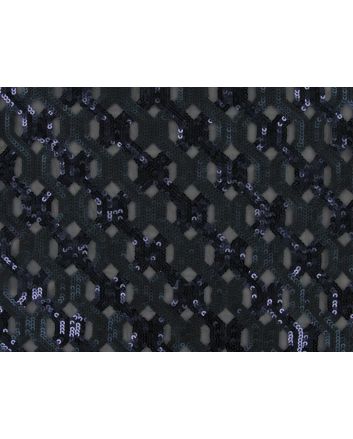 Modern Chain Sequin Tulle, Blue