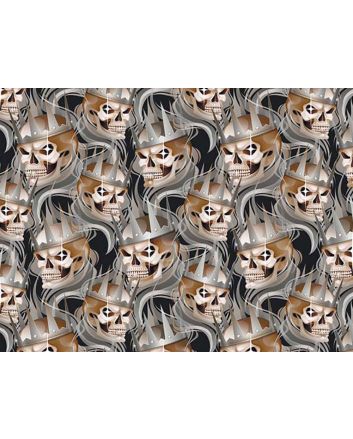 Monarch Skull Cotton Print
