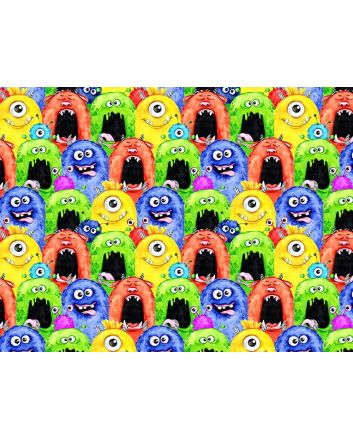 Monster Smiles Cotton Print
