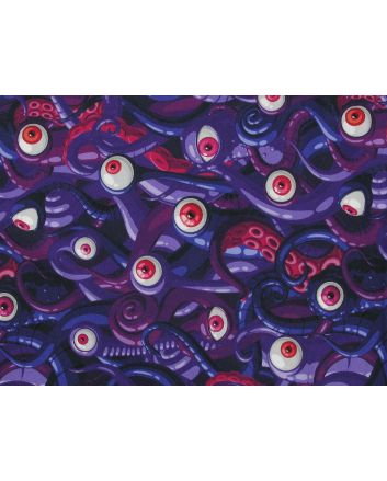 Monsters Eyes Cotton Jersey