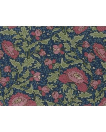 Morris Bloom Cotton Print, Navy